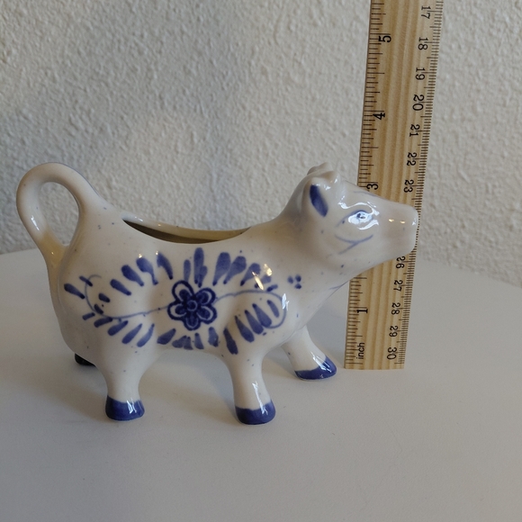 Delft Blue Pottery Holland Cow Creamer Vintage In great pre-owned condition. No - Picture 3 of 16
